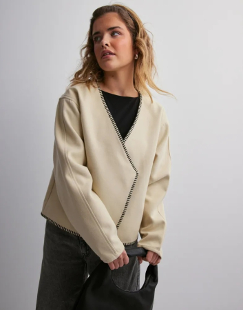 Geacă tricotată crem Vero Moda [1]