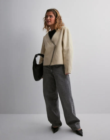 Geacă tricotată crem Vero Moda [4]