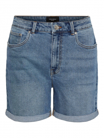 Blugi - Shorts denim talie înaltă
