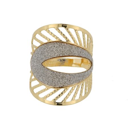 Beth, inel placat cu aur de 18 k , cu pilitura diamantata [0]