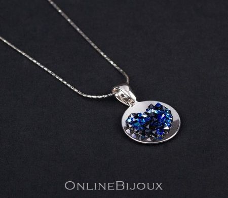 Special sales - Blue style, colier argint 925, rodiat