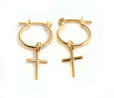 Cercei - Calypso, Cercei placati cu aur de 18 k, colectia Golden girl