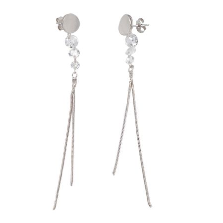 Cercei - Cercei argint 925, model cu 3 lanturi