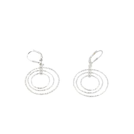 Cercei - Cercei argint 925, model cu trei  cercuri