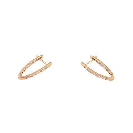 Cercei - Cercei placati cu aur 18 K, inchidere clasica