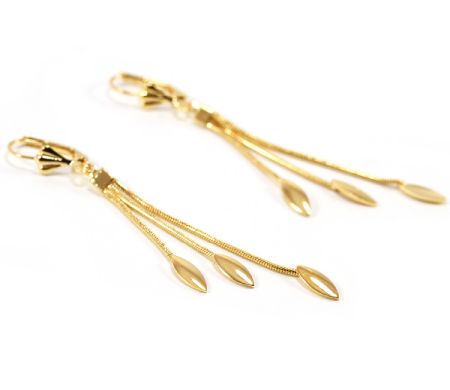 Cercei - Cercei placati cu aur, colectia Golden Shine-6641O817