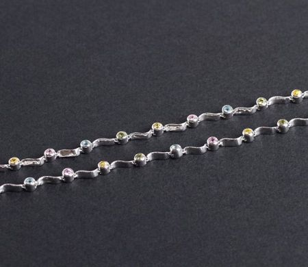 Special sales - Colier argint 925 rodiat, desing italian. Pietre: zirconia - 4208O3180