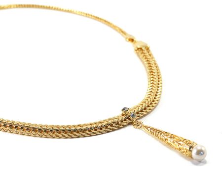 Lanturi - Colier placat cu aur, colectia Golden Shine-6688O3160