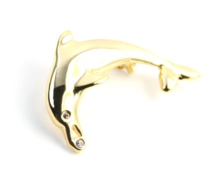 Brose - De;fi, brosa placata cu aur de 18