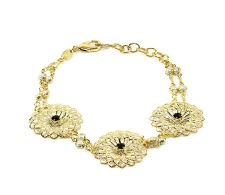 Bratari - Elaine, bratara placata cu aur, colectia Golden Shine Brazil