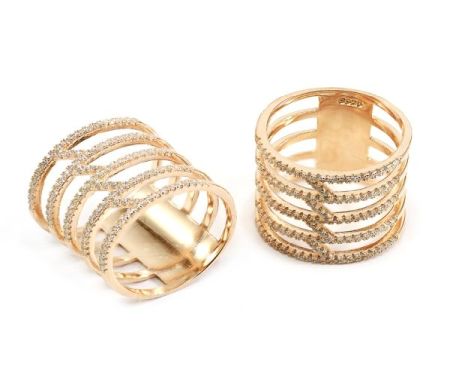 Inele - Faith , inel argint 925, rodiat cu rodiu roz, cu pietre zirconia albe