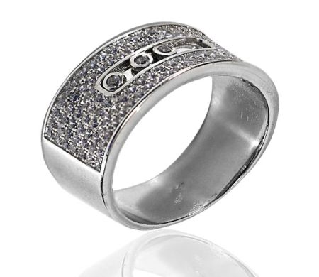 Inele - Fergie, inel argint 925, rodiat stil modern