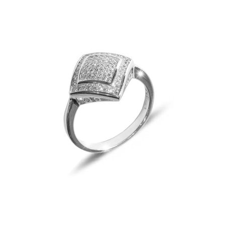 Inel argint 925, colectia solitair, rodiat, cu pietre zirconia montura micropave 7436O927 [0]