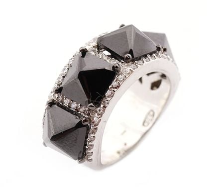 Inele - Inel argint 925, cu granate si pietre zirconia, bijuteria perfecta pentru o ocazie speciala