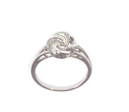 Inele - Inel argint 925 rodiat, design italian, colectia Flower