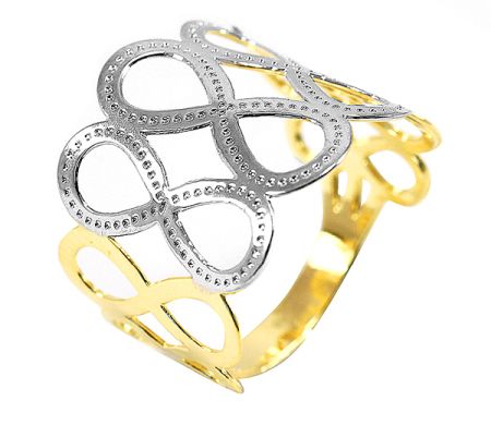 Inele - Inel Olivia, placat cu aur de 18 k, productie Brazilia