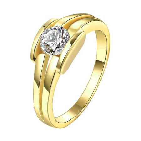 Inele - Inel placat cu aur de 18 K, colectia Golden Shine - 7325O918