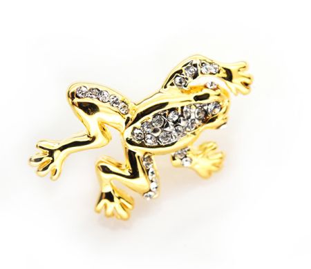 Brose - Jain, brosa placata cu aur de 18 k, colectia Classics