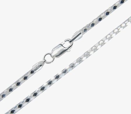 Produse - Lant argint 925, design italian, model rotund alb diamantat. - 35O331