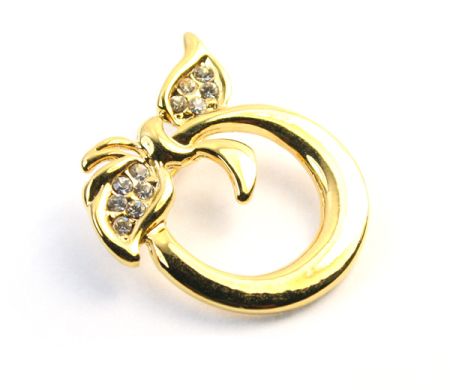 Brose - Lidia,brosa placata cu aur de 18 k, colectia Classics