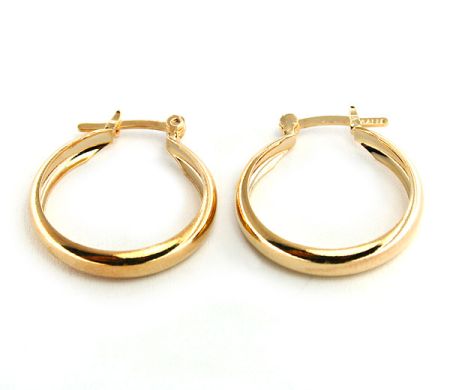 Cercei - Lien, Cercei placati cu aur, colectia Golden Shine