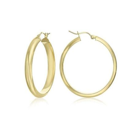 Cercei - Melisa, Cercei placati cu aur de 18 k, colectia Golden Shine, diametru 3.8 cm , cod 1368O826