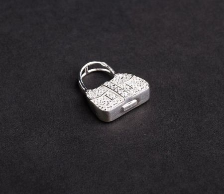 Special sales - Pandantiv argint 925, design italian. Pietre: zirconia albe - 5090O760