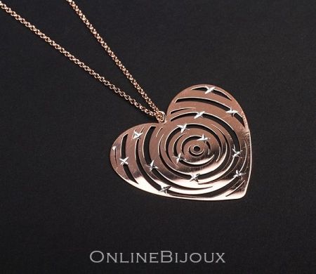 Special sales - Rose, colier argint 925, placat cu aur roz, un cadou special pentru cei dragi