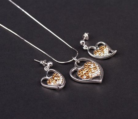 Special sales - Set argint 925 rodiat, cu elemente swarovski - 5165O5120