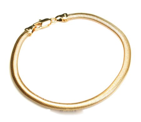 Bratari - Snake, bratara placata cu aur de 18 k, colectia Golden Shine Brazil