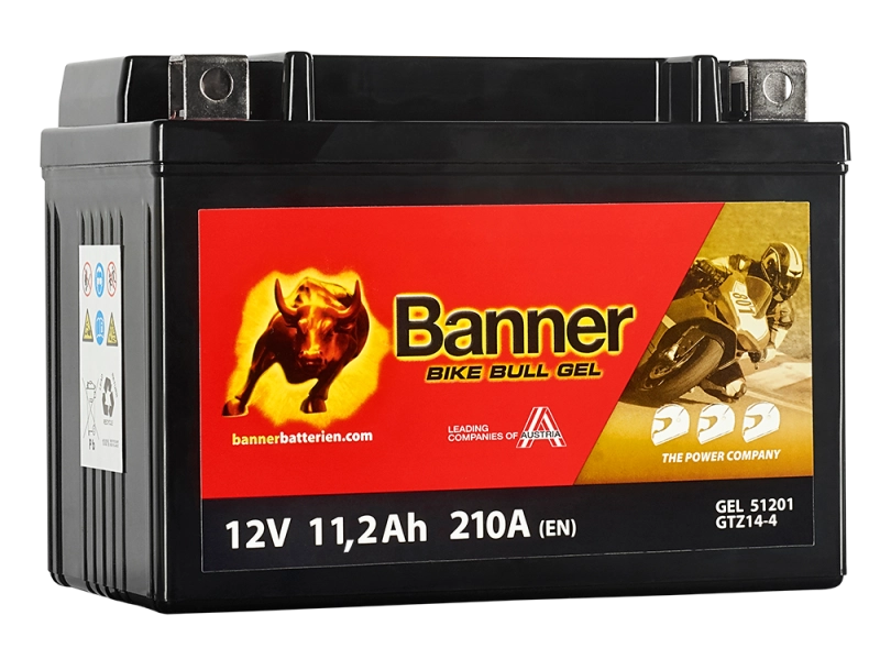 Acumulatori si solutii de stocare - Acumulator Moto BGTZ14-S Banner AGM Plus 12V 11.2Ah 210A echivalent YTZ14S 51201