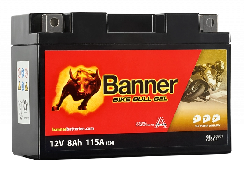 Acumulatori si solutii de stocare - Acumulator Moto BGT9B-4 Banner AGM Plus 12V 8Ah 115A echivalent YT9B-4 50801