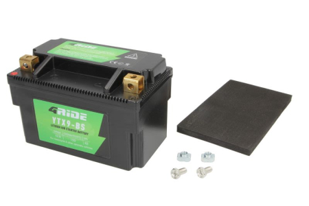 Acumulatori de pornire - Acumulator Moto YTX9-BS 4Ride Li-Ion 12V 3.5Ah 160A