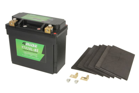 Acumulatori de pornire - Acumulator Moto YTX20L-BS 4Ride Li-Ion 12V 8Ah 370A