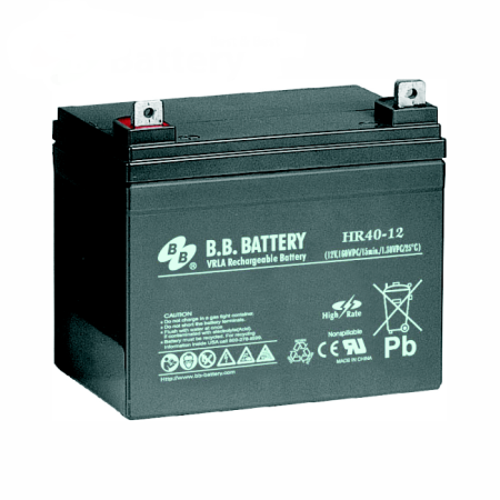 Acumulatori si solutii de stocare - Acumulator VRLA AGM B.B. Battery HR40-12 12V 40Ah High Rate