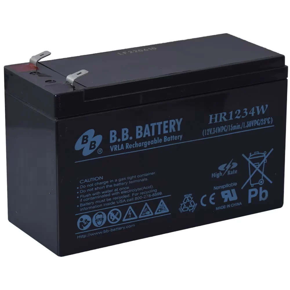 Acumulatori si solutii de stocare - Acumulator VRLA AGM B.B. Battery HR1234W 12V 8.5Ah High Rate Longlife