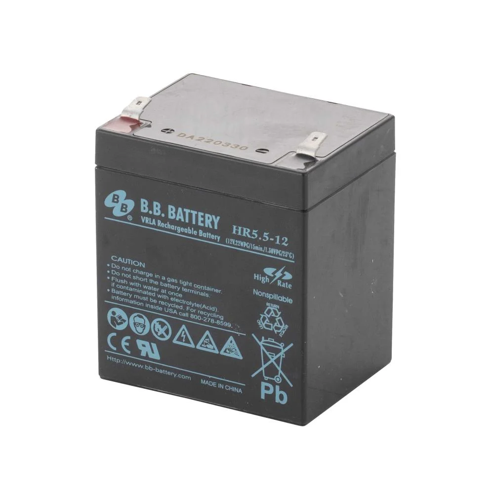 Acumulatori si solutii de stocare - Acumulator VRLA AGM B.B. Battery HR5.5-12 12V 5.5Ah High Rate