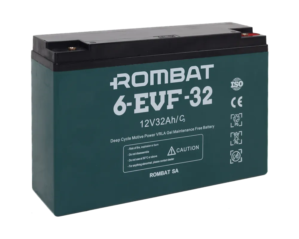 Acumulatori VRLA AGM si GEL - Acumulator VRLA AGM Ciclic Rombat 6-EVF-32 12V 32Ah