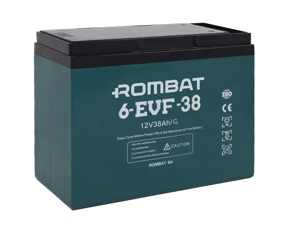 Acumulatori VRLA AGM si GEL - Acumulator VRLA AGM Ciclic Rombat 6-EVF-38 12V 38Ah