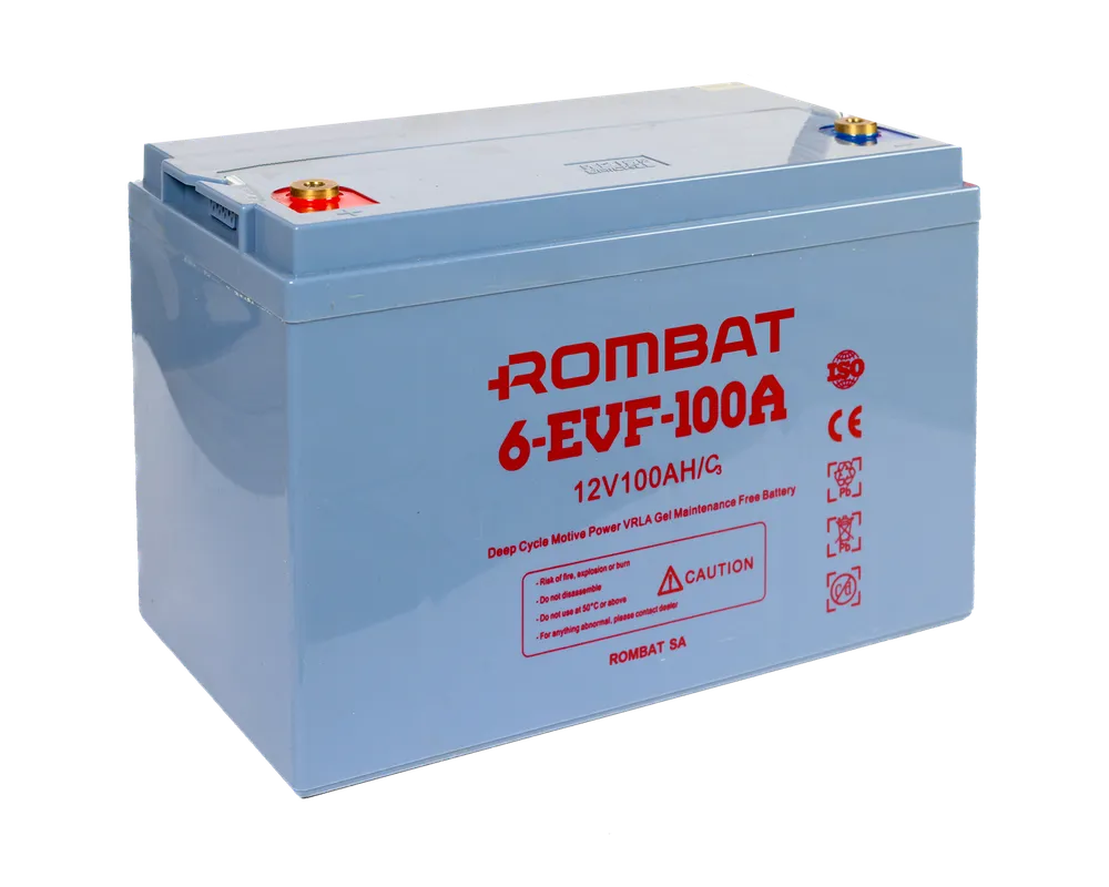 Acumulatori VRLA AGM si GEL - Acumulator VRLA AGM Ciclic Rombat 6-EVF-100 12V 100Ah