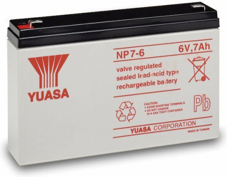 Acumulatori VRLA AGM si GEL - Acumulator VRLA AGM Yuasa NP7-6 6V 7Ah