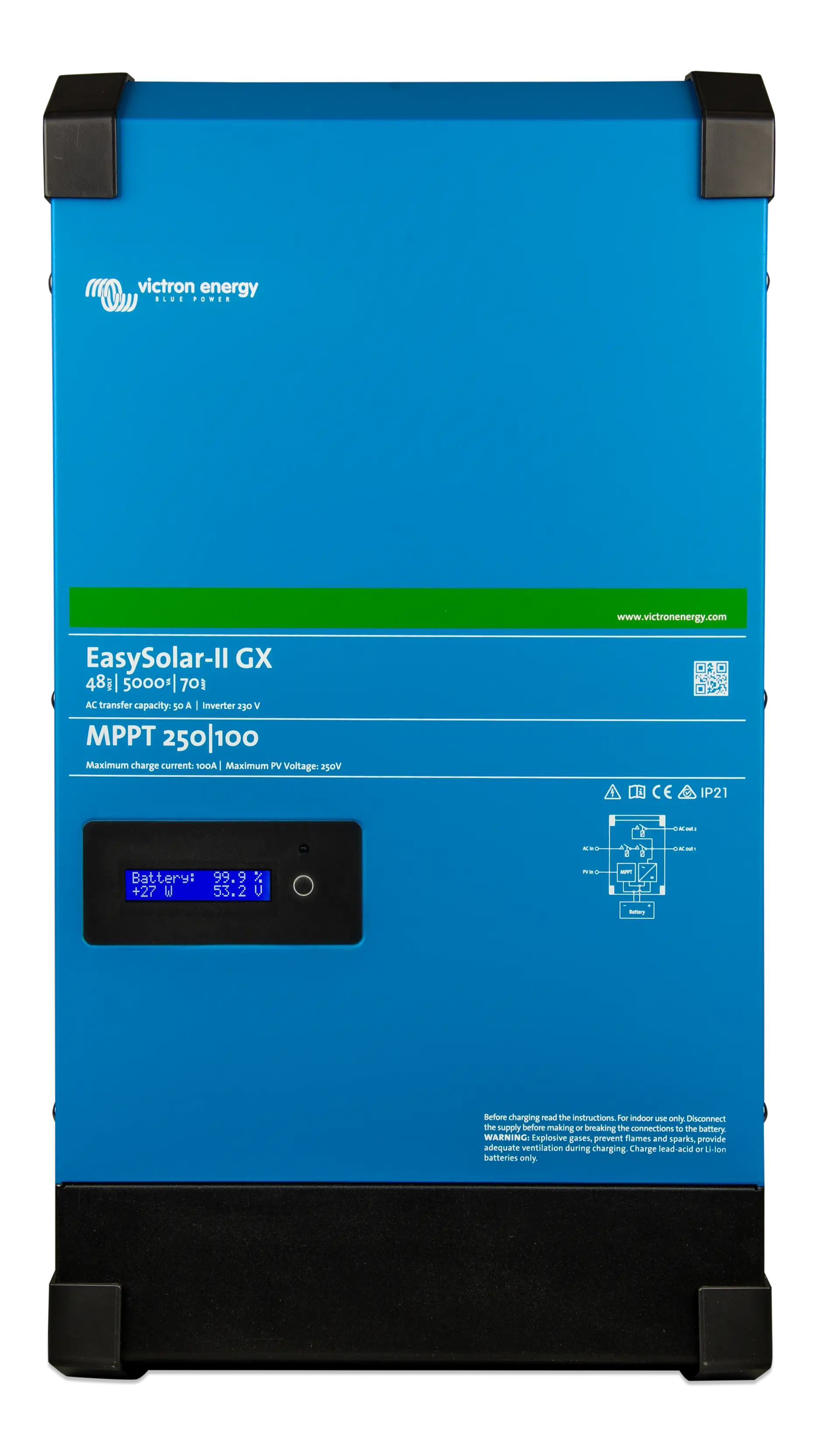 Invertoare - Invertor EasySolar II 48/5000VA 48V 5000VA + MPPT 250/100 GX Victron Energy