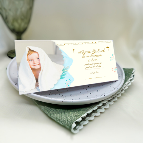 Plicuri de Bani & Mărturii - Plicuri de bani personalizate pentru BOTEZ