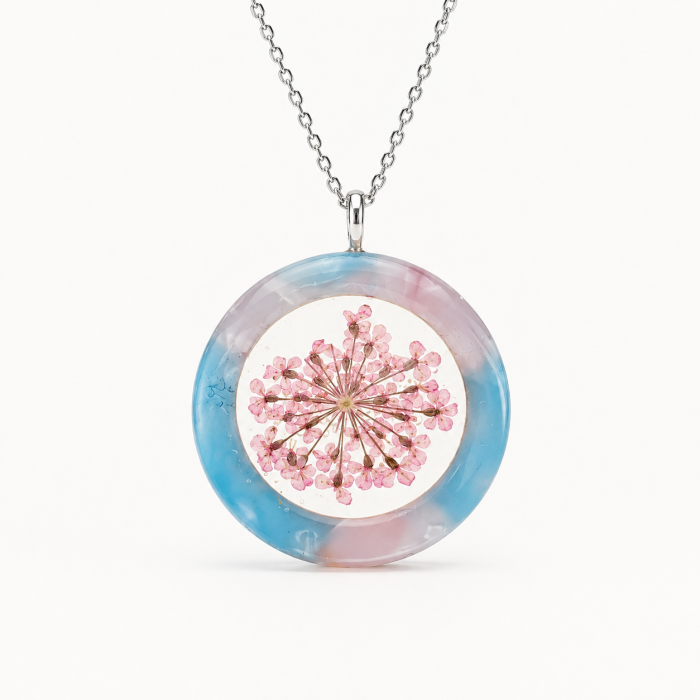 BUBBLEGUM - Colier cu floare naturală Dacus Carota [2]