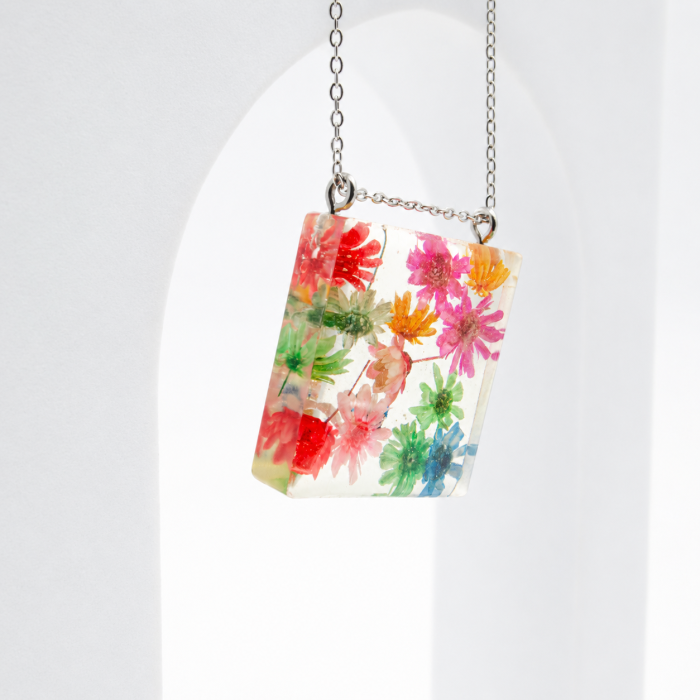 CURCUBEU - Colier cu flori naturale multicolore [9]