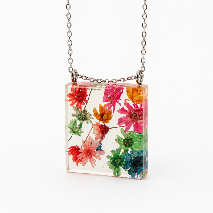 CURCUBEU - Colier cu flori naturale multicolore [11]