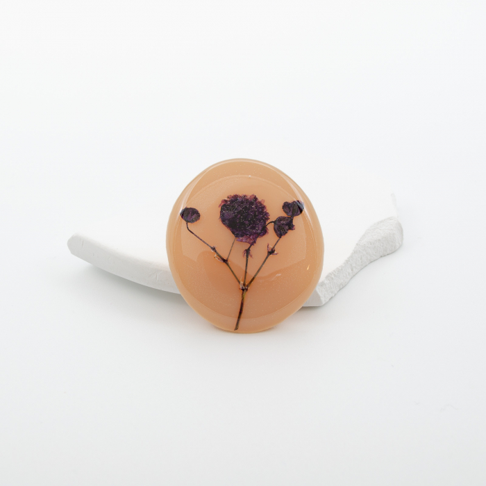 LATTE - Brosa pin cu imortele mov [5]