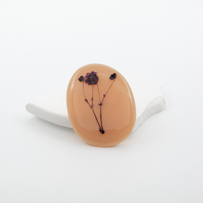 LATTE - Brosa pin cu imortele mov [6]