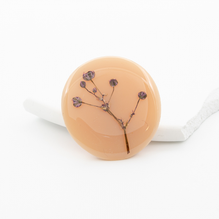 LATTE - Brosa pin cu imortele mov [8]
