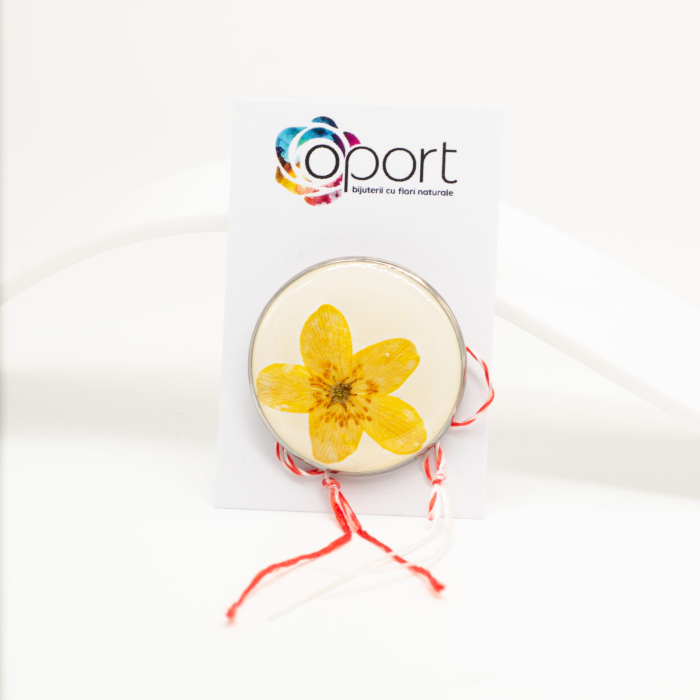 Sunny Day – Mărțișor bijuterie cu floare galbenă [2]